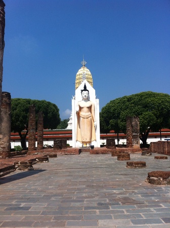 Phra atta rassa : The ancient art and antiquities of Sukhothai art. Wat Yai Pra sri rattana mahathat woramahavihan Phitsanulok, Thailand.の素材