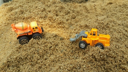 toy car at Construction area.