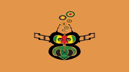 Jamaican spiritのイラスト素材