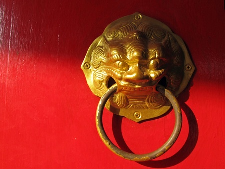 Chines door handleの写真素材