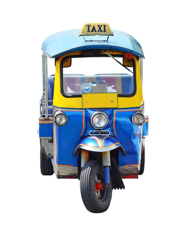 Thai traditional Tuk Tuk in Bangkok of Thailandの写真素材