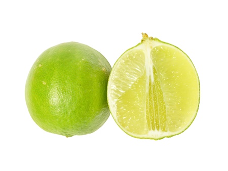 Lemon on white background
