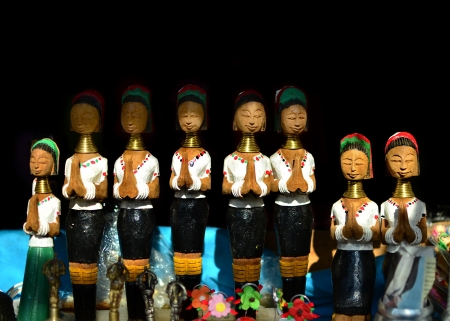 Souvenir  from Long Neck Karen village, Mae Hong Son, Thailand の写真素材