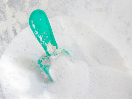 close up detergent for a laundry washerの写真素材