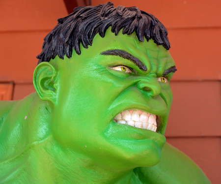 AYUTTAYA ,THAILAND- DECEMBER 19, 2014: The Hulk model at Thung Bua Chom floating marketのeditorial素材