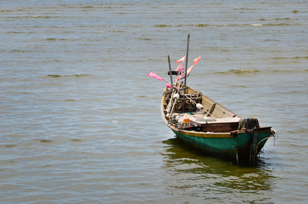 Traditional shipping boat, rayong thailandの写真素材