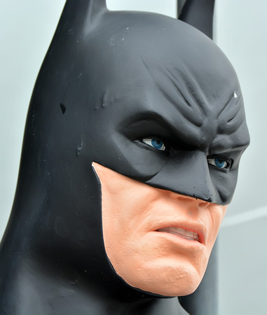 AYUTTAYA,THAILAND - APRIL 25, 2015 : Batman model at Thung Bua Chom floating marketのeditorial素材