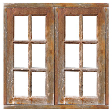 Old wooden windowの写真素材