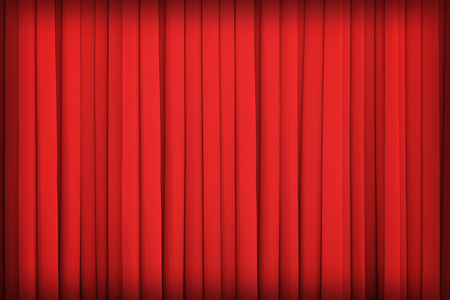 Red flag on the fabric curtain,vintage styleの写真素材