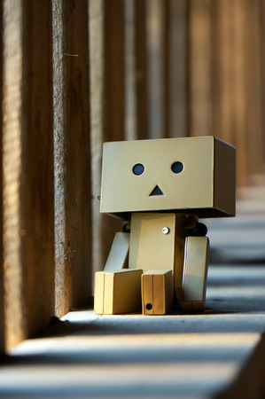 NONTHABURI ,THAILAND- FEBUARY 28, 2016 : Danboard or Danbo Figureのeditorial素材