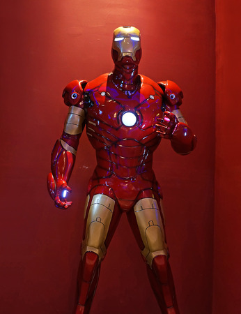 BANGKOK,THAILAND - NOVEMBER 07, 2015: Iron Man model at Central Westgate shopping mall