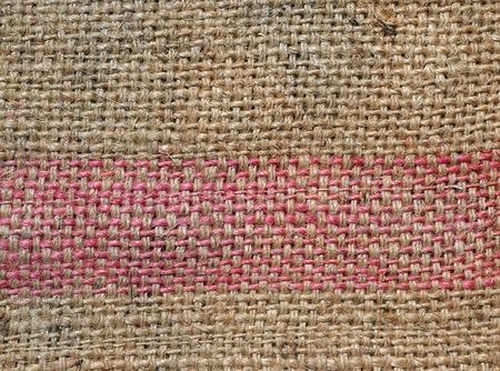 close up of hemp sack textureの写真素材