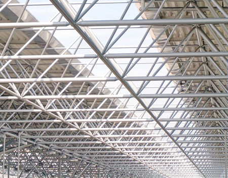 Steel structures of roofの写真素材