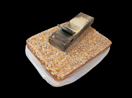 hand planer for shaved off of a huge brick of peanut brittle are a combination of traditional ice...