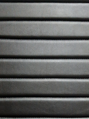 pattern of a black leather seatの写真素材