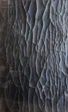 cracked on the old black leather