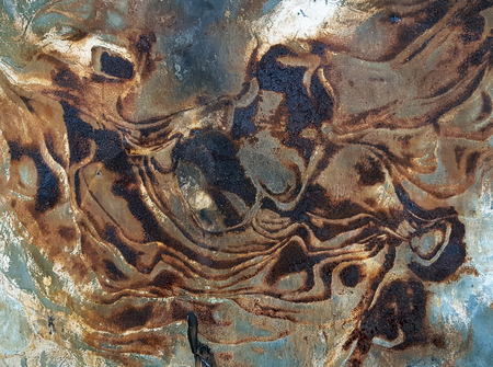 Rusty and dirty steel surface textureの写真素材