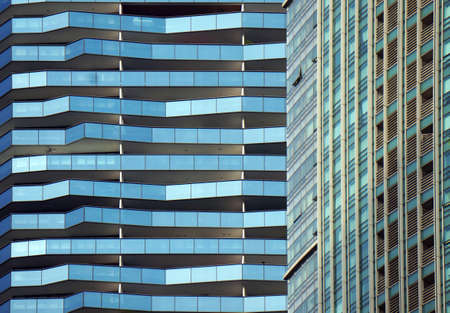 surfaces and external structures of buildings