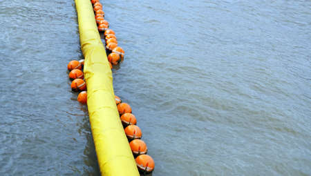 Buoyancy for showing safe boundaries.の写真素材