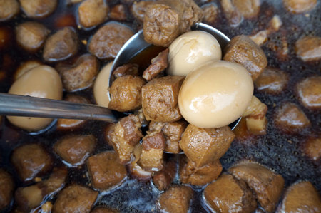 Stewed Eggs in a Big Pot