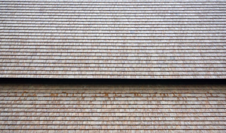 Close-up of the roof of a modern building. Abstract background
