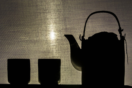 Shadow at look past canvases background.の写真素材