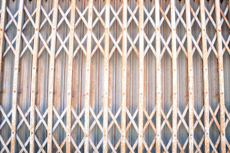 Rusty steel door