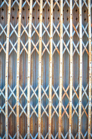 Rusty steel doorの写真素材