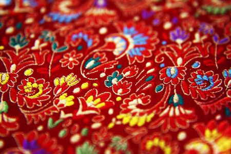 Paisley fabricの写真素材