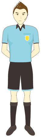 Football Male Referee : Vector Illustrationのイラスト素材