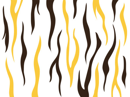 Tiger pattern. Animal print. Vector illustrationのイラスト素材