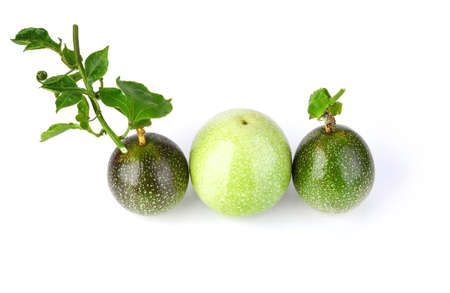Passion fruit isolated on a white background