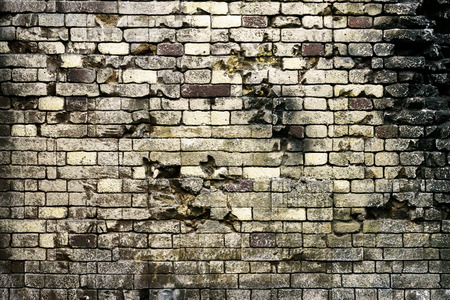 Texture of the brick wall of old brick