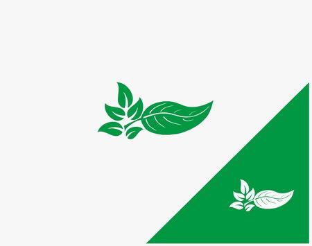 This concept leaves illustrations for a business logo and is suitable for all websのイラスト素材