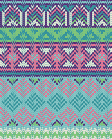 knitted patternのイラスト素材