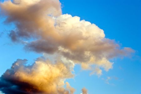 colorful clouds at dusk