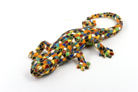 ceramic alligatorの写真素材