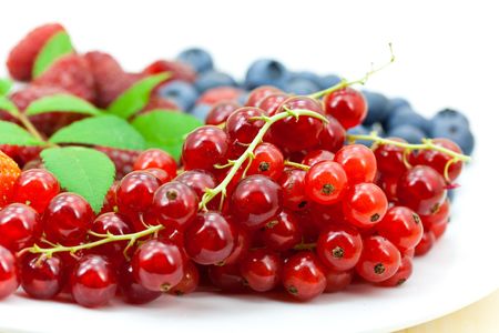 Fresh summer berries background