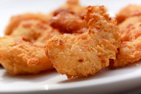 King Prawns - breaded in the Oilの写真素材