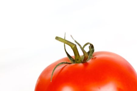 home grown tomatoes on the vineの写真素材