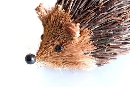 Little picture of statuette hedgehog - isolatedの写真素材