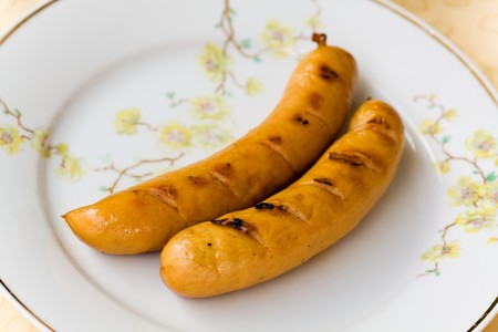 Grilled sausages の写真素材