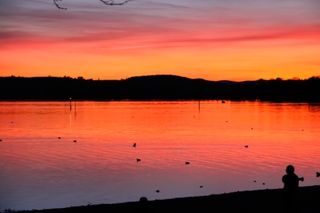 beach sunset の写真素材