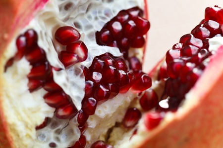 pomegranate on a white background