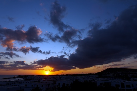 Sunset on the Seaの写真素材