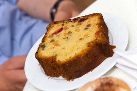 Summer Cake with Fruitsの写真素材