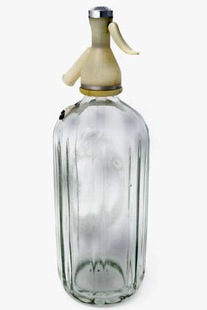 Vintage soda syphon on whiteの写真素材