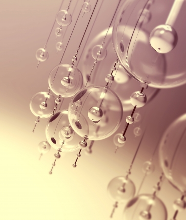glass lamp abstract backgroundの写真素材
