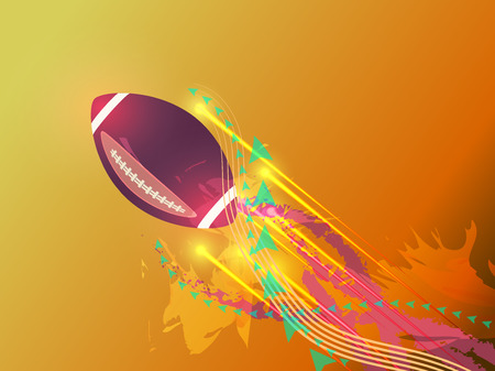 vector background of american footballのイラスト素材