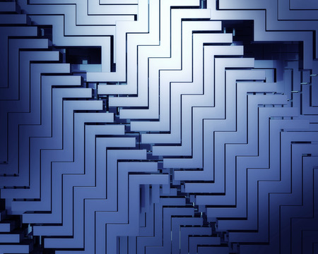 3d render of shiny cube for abstract backgroundの写真素材